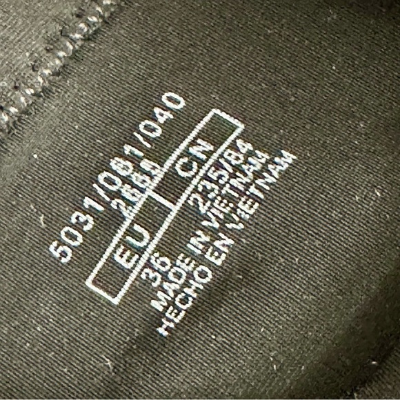 Zara Womens Sz 36 US 6 Black Stretch Knee High Boots Lug Bottom Wide Shaft Moto - Picture 11 of 16